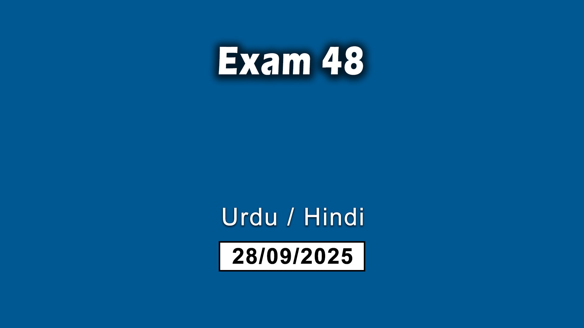 Exam 48
