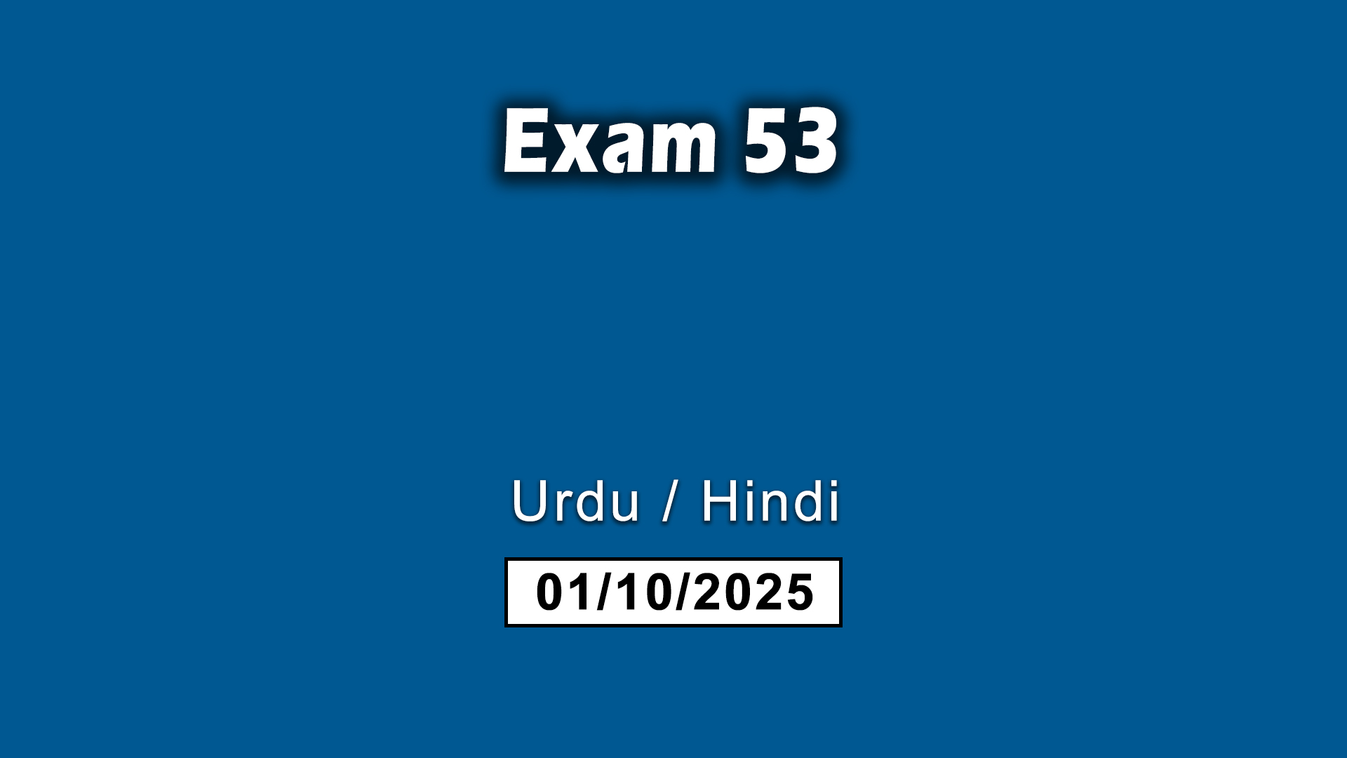Exam 53