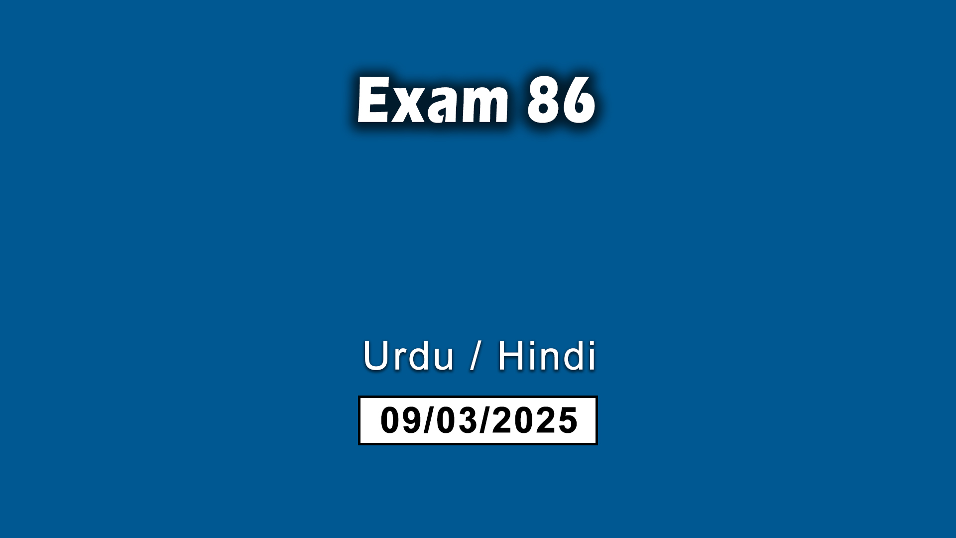 Exam 86