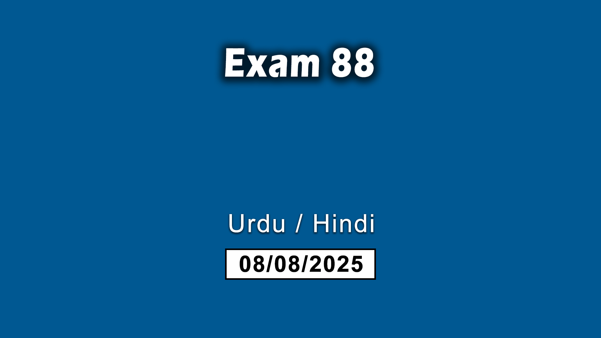 Exam 88
